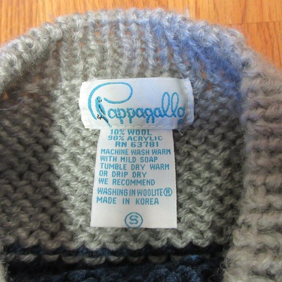 VTG WOOL/ACRYLIC Mens KNIT SKI SWEATER - Picture 4 of 5